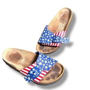 Birkenstock Birki's Catalina American Flag Stars & Stripes Sandals 37 US 6.5/7